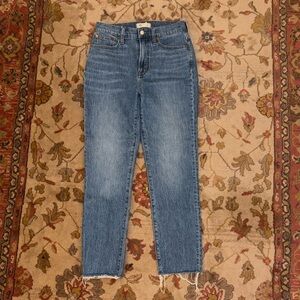 Madewell The Perfect Vintage Jean in Earlside Wash: Raw-Hem Edition Size 26